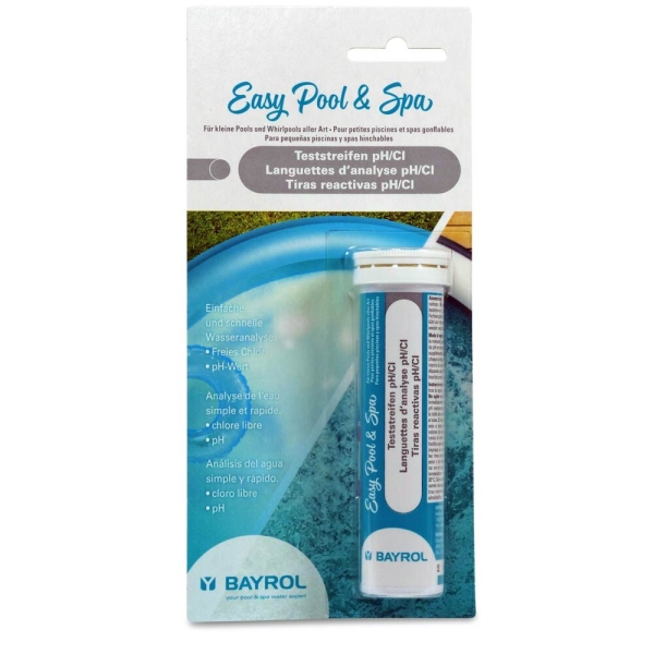 Mini Pool & Spa Teststreifen pH/CI, Dose à 25 Streifen